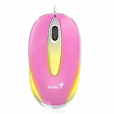 Mouse Genius Dx-mini Optico, Blueeye Alambrico, Usb, 1000dpi, Iluminacion Led, Rosa