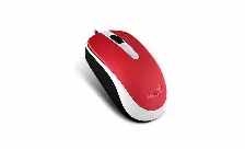 Mouse Optico Genius Dx-120, 3 Botones, Usb, Rojo