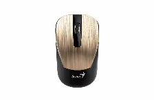 Mouse Optico Genius Nx-7015 Inalambrico, Blueeye 1200dpi, Usb 2.4ghz, Negro/dorado