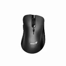 Mouse Ergonomico Genius Ergo 8100s, Inalambrico, Usb, 1600 Dpi, 6 Botones, Silencioso, Negro