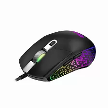 Mouse Alambrico Gx Gaming M705, Usb, 7200 Dpi, Rgb, Negro
