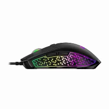 Mouse Alambrico Gx Gaming M705, Usb, 7200 Dpi, Rgb, Negro
