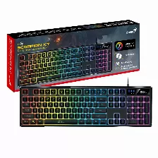 Teclado Gamer Genius Scorpion K7, Antighost, Rgb, Resistente A Salpicaduras, Usb, Negro