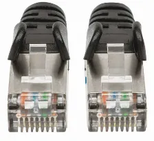 Cable De Red Intellinet Cat6a, S/ftp, Rj-45, 30cm, Negro