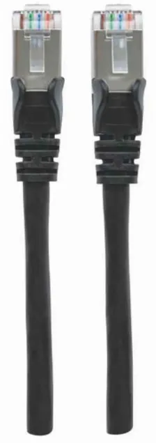 Cable De Red Intellinet Cat6a, S/ftp, Rj-45, 30cm, Negro