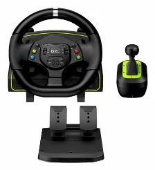 Volante Con Pedales Y Palanca Genius Speedmaster X2, Vibracion, Usb, Negro