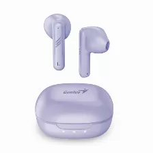 Audifonos Genius Inalambricos Con Microfono, Bluetooth 5.3, Touch, Morado