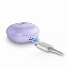 Audifonos Genius Inalambricos Con Microfono, Bluetooth 5.3, Touch, Morado