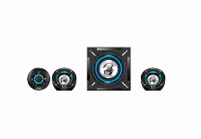 Bocinas Genius Sw-g2.1 Con Subwoofer, Alambricas, 26w Rms, 3.5mm, Rca, Con Control, Negro