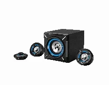 Bocinas Genius Sw-g2.1 Con Subwoofer, Alambricas, 26w Rms, 3.5mm, Rca, Con Control, Negro