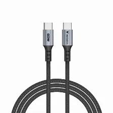 Cable Usb Verbatim Tipo C, 60w, 480mbps, 120cm, Usb-c A Usb-c, Negro
