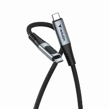 Cable Usb Verbatim, Usb-c A Usb-c, 100w, 480mbps, 120cm, Negro