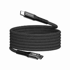 Cable Usb Magnetico Verbatim, Usb-c A Usb-c, 60w, 480mbps, 120cm, Negro