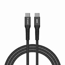 Cable Usb Magnetico Verbatim, Usb-c A Usb-c, 60w, 480mbps, 120cm, Negro