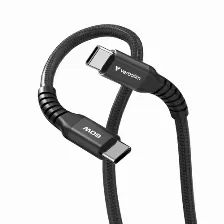 Cable Usb Magnetico Verbatim, Usb-c A Usb-c, 60w, 480mbps, 120cm, Negro