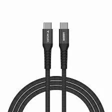 Cable Usb Magnetico Verbatim, Usb-c A Usb-c, 100w, 480mbps, 120cm, Negro