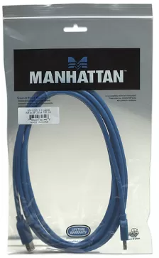 Extensor Manhattan 322447 3 M, Usb A A Usb A, Macho/hembra, 5000 Mbit/s, Azul