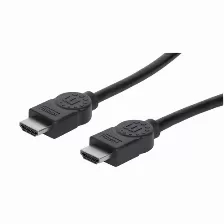 Cable Hdmi Manhattan Macho A Macho, 2 Metros, Negro