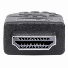 Cable Hdmi Manhattan, Hdmi Macho A Macho, 3d, 4k 30hz, Blindado, Negro, 5m