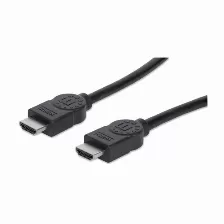 Cable Manhattan Hdmi 15mts, Ethernet Hec, Arc, 3d, 4k, 30hz, Blindado, Negro