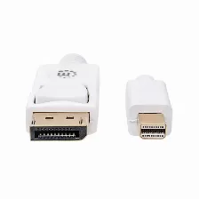 Cable Manhattan Display Port A Mini Display Port, 2 Metros, Blanco (324748)