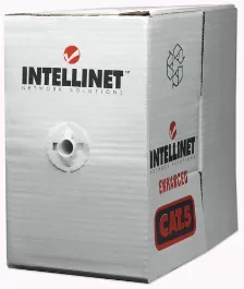 Bobina Intellinet Cat5e, 305 M, U/utp (utp), Gris