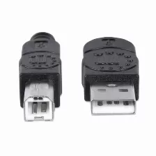 Cable Manhattan Usb De Alta Velocidad, Usb 2.0 A Macho - Usb 2.0 B Macho, 5 Metros, (337779) Negro