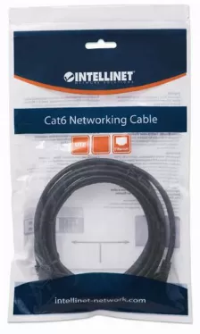 Patchord Intellinet Cable De Red, Cat6, Utp Cat6, 7.5 M, U/utp (utp), Negro