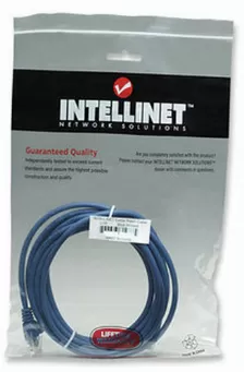 Cable De Red Intellinet Cat6, Utp, Rj-45, Cca, 2m, Azul