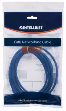 Cable De Red Intellinet Cat6, Utp, Rj-45, Cca, 3m, Azul