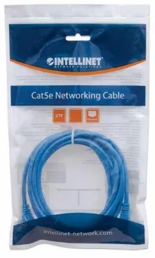 Cable Patchord Intellinet, Cat6, 5 Metros, Azul