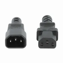 Cables De Poder Manhattan Hembra, Macho 250 V, 1 M, Negro