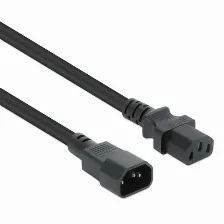 Cables De Poder Manhattan Hembra, Macho 250 V, 5 M, Negro