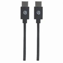 Cable Usb Manhattan Usb Tipo-c A Usb Tipo-c, 1 Metro, Negro, (353342)