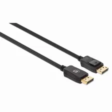 Cable Displayport Manhattan Cable Displayport 8k V1.4 Displayport 1.4, 1 M, Negro