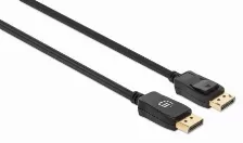 Cable Manhattan Displayport 1.4 Macho A Macho, 8k, 60hz, 2m, Negro