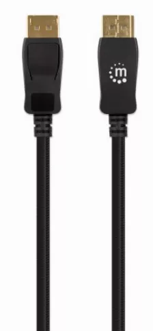 Cable Manhattan Displayport 1.4 Macho A Macho, 8k, 60hz, 2m, Negro