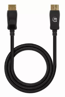 Cable Manhattan Displayport 1.4 Macho A Macho, 8k, 60hz, 2m, Negro