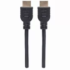 Cable Hdmi Manhattan Canal Ethernet, 1 M, 18 Gbit/s, 1080p, 2160p, Negro