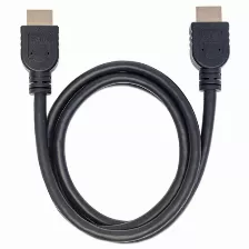 Cable Hdmi Manhattan Canal Ethernet, 1 M, 18 Gbit/s, 1080p, 2160p, Negro