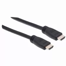 Cable Hdmi Manhattan Canal Ethernet, 8 M, 10.2 Gbit/s, 1080p, 2160p, Negro