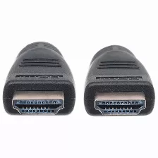 Cable Hdmi Manhattan Canal Ethernet, 8 M, 10.2 Gbit/s, 1080p, 2160p, Negro