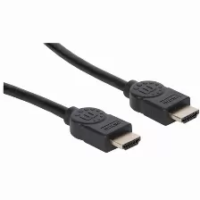 Cable Hdmi Manhattan, 2 M, Hdmi Tipo A (estandar), Hdmi Tipo A (estandar), 3d, 48 Gbit/s, Negro (354080)