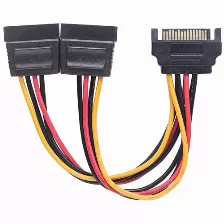 Cable Manhattan Sata Hembra A 2x Sata Macho, 15cm (354554)