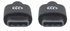 Cable Usb Manhattan 354875, Usb Tipo-c A Usb Tipo-c, 2 Metros, Negro, (354875)