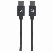 Cable Usb Manhattan Usb C A Usb C, 480 Mbit/s, Negro