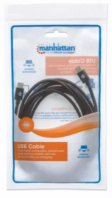 Cable Usb Manhattan Usb C A Usb C, 480 Mbit/s, Negro