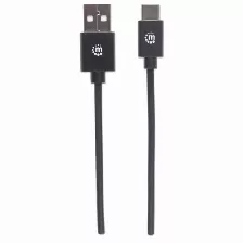 Cable Manhattan 354929 Usb A Macho - Usb C Macho, 2 Metros, Negro