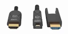 Cable Hdmi Fibra Optica/manhattan/355193/ M-m 4k@60hz 30.0m Conector Hdmi Desmontable