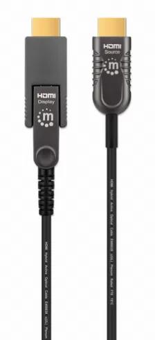 Cable Hdmi Fibra Optica/manhattan/355193/ M-m 4k@60hz 30.0m Conector Hdmi Desmontable